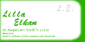 lilla elkan business card